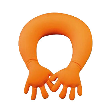 Подушка-подголовник "Мужское плечо", цвет: оранжевый Разработано компанией "Ruyan Co", Германия инфо 632b.