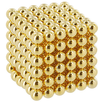 Магнитный конструктор-головоломка "Неокуб", цвет: золотой см Изготовитель: Китай Артикул: 04063 инфо 5184b.