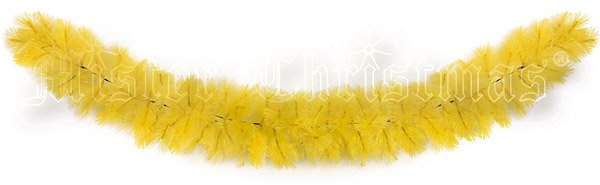 Гирлянда из искусственной хвои, цвет: желтый, 270 см Новогодняя продукция Mister Christmas 2007 г инфо 5651b.