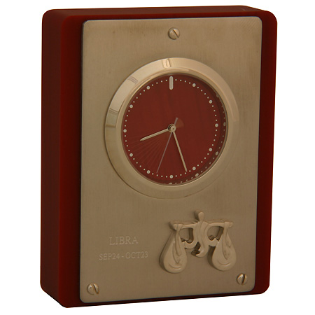 Часы настольные Olmecs "Весы", цвет красный W-07-C х 1,5 см Цвет: красный инфо 5698b.