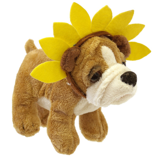 Собачка Зельда в костюме солнца Мягкая игрушка, 12 см Russ Berrie 2008 г ; Упаковка: пакет инфо 13794b.