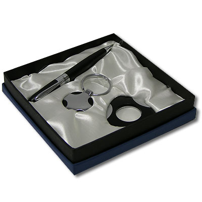 Подарочный набор Bossman, черный с серебром Bossman 2006 г ; Упаковка: подарочная коробка инфо 2969a.