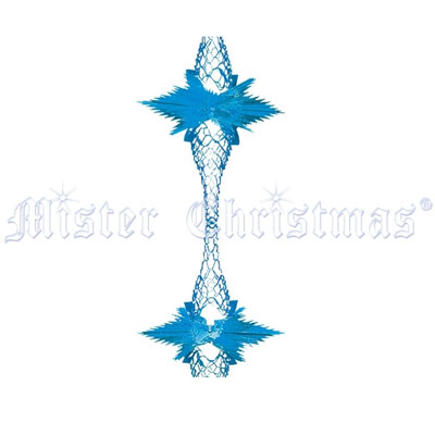 Гофрогирлянда, цвет: серебряный, темно-голубой , 270 м Новогодняя продукция Mister Christmas 2008 г инфо 7672c.
