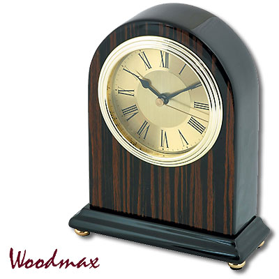 Часы настольные, темно-коричневые со светло-коричневым Часы настенные, настольные Woodmax 2007 г инфо 8109c.
