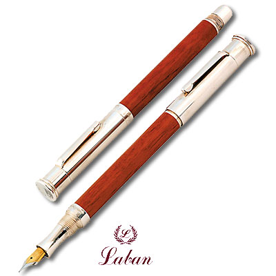 Подарочный набор "Veresk" (перьевая ручка, ручка роллер и чернильница) Материал: металл Цвет: серебро, ореховый инфо 8231c.