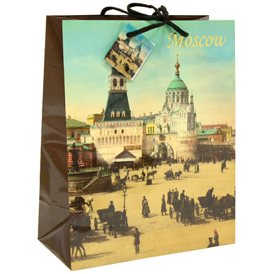 Пакет подарочный "Москва", 26 см х 33 см х 13 см 14547 бумага Изготовитель: Китай Артикул: 14547 инфо 8518c.