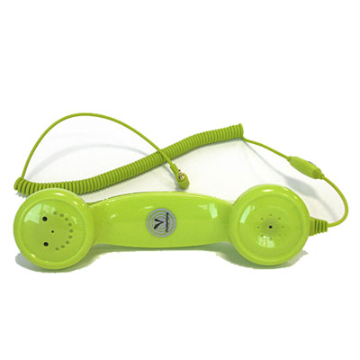 Телефонная трубка к мобильному телефону, цвет: зеленый Подарки, сувениры, оригинальные решения Эврика 2010 г ; Упаковка: коробка инфо 8597c.