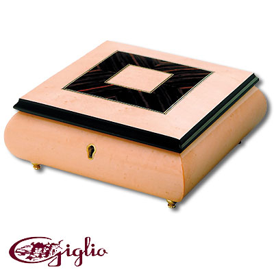 Шкатулка для ювелирных украшений, музыкальная розовая Шкатулка Giglio 2007 г инфо 8897c.