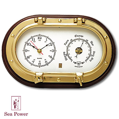 Часы с барометром Sea Power 2007 г инфо 9046c.