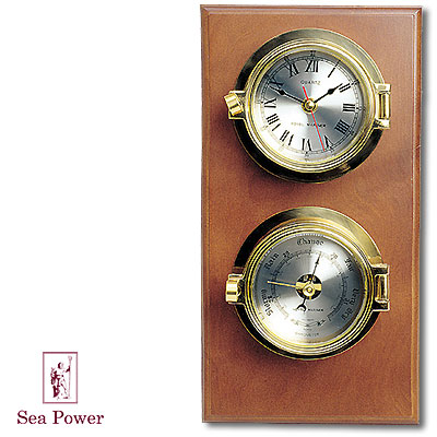 Часы и барометр настенные Sea Power 2007 г инфо 9048c.