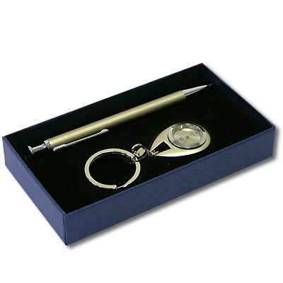 28-2759 Набор Bossman (ручка шариковая и брелок-часы) Bossman 2006 г ; Упаковка: подарочная коробка инфо 9112c.