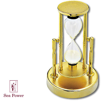 Часы песочные на 2,5 минуты Часы настенные, настольные Sea Power 2007 г инфо 9350d.