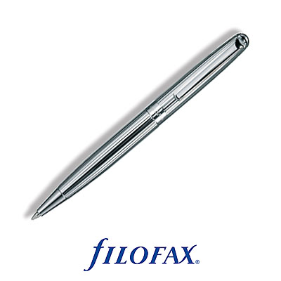 Шариковая ручка Filofax "Classic" Цвет: серебряный Размер: Mini 3,8 см х 2 см инфо 5860e.