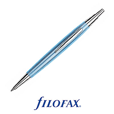 Шариковая ручка Filofax "Contemporary" Цвет: голубой Размер: Mini 3,8 см х 2 см инфо 5863e.