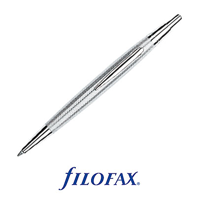 Шариковая ручка Filofax "Contemporary" Цвет: серебряный Размер: Mini 3,8 см х 2 см инфо 5865e.