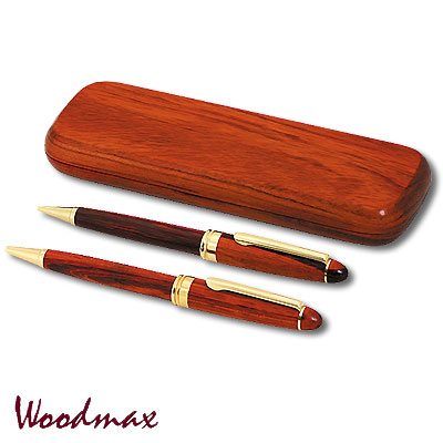 Подарочный набор (ручка и карандаш в футляре) Woodmax 2007 г инфо 5448a.