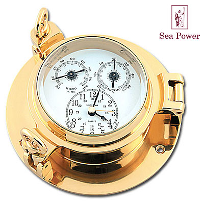 Часы-иллюминатор с комплектом приборов Sea Power 2007 г инфо 12169f.