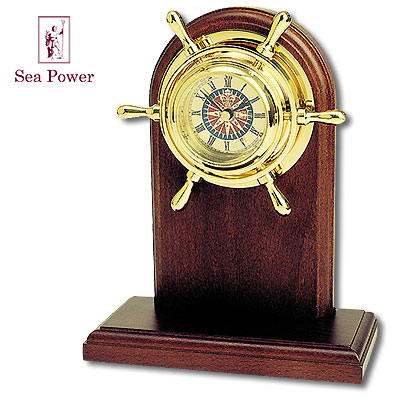 Часы-штурвал настольные Часы настенные, настольные Sea Power 2007 г инфо 12173f.