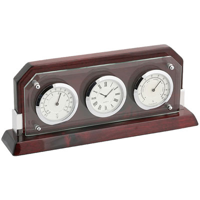 Часы настольные с термометром и гигрометром "Linea del Tempo" A9256 Linea del Tempo Страна: Италия инфо 12203f.
