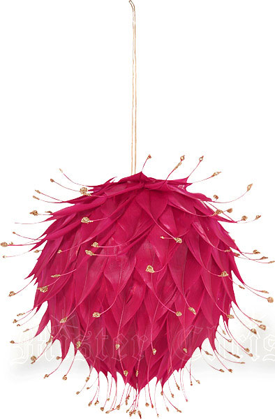 Интерьерное украшение "Шар", цвет: малиновый, 15 см х 15 см Цвет: малиновый инфо 13879f.